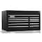 Proto 550S Series Top Chest, 10 Drawer, Black, Steel, 50 in W x 25-1/4 in D x 27 in H J555027-10BK - alternate 1