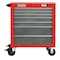 Proto 550S Series Rolling Tool Cabinet, 7 Drawer, Red/Gray, Steel, 34 in W x 25-1/4 in D x 41 in H J553441-7SG - alternate 1