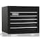 Proto 550S Series Top Chest, 4 Drawer, Black, Steel, 34 in W x 25-1/4 in D x 27 in H J553427-4BK - alternate 1
