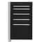 Proto 550S Series Tool Cabinet, 5 Drawer, Black, Steel, 19 in W x 25-1/4 in D x 34 in H J551934-5BK-SC - alternate 1