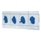 Bowman Dispensers Glove Dispenser, Steel Wire, Holds (4) Boxes , White , 8-1/8 in H x 21-5/8 in W x 3-3/4 in D GL044-0613 - alternate 1