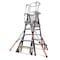 Little Giant Ladders 5 to 9 ft Fiberglass, Adjustable Safety Cage Platform Stepladder, 375 lb Capacity 18509-240 - alternate 1