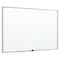 Quartet Dry Erase Board, Steel, 36 in, 48 in, Aluminum Frame, White, Gloss NA4836F-24 - alternate 2