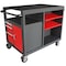 Westward WESTWARD Rolling Tool Cabinet, 10-Drawers, Matte Gray & Red, 51" W x 29" D x 40" H 48ZF02 - alternate 3