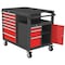 Westward WESTWARD Rolling Tool Cabinet, 10-Drawers, Matte Gray & Red, 51" W x 29" D x 40" H 48ZF02 - alternate 1