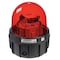 Federal Signal Warning Light, Red, LED, 120V AC, 60 FPM, 9 1/4 in Dia., Surface 371LED-120R - alternate 1