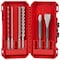 Milwaukee Tool 6 pc. 4-Cutter MX4 SDS-Plus Rotary Hammer Drill Bit and Chisel Set 48-20-7662 - alternate 1