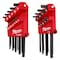Milwaukee Tool Ball End L Key Set, SAE/Metric, 1/16 to 3/8 in and 1.5 to 10 mm, Includes Case, 22 pc 48-22-2187 - alternate 1