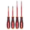 Milwaukee Tool Insulated Screwdriver Set, SAE, 4 pcs 48-22-2219 - alternate 1