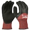 Milwaukee Tool Cut Level 3 Winter Insulated Dipped Gloves - Small, Cut Level A5 , Double Dipped , Latex , Sandy , S 48-22-8920 - alternate 1