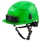 Milwaukee Tool BOLT Green Front Brim Vented Safety Helmet with IMPACT ARMOR Liner - Type 2, Class C 48-73-1370 - alternate 1