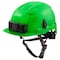 Milwaukee Tool BOLT Green Front Brim Safety Helmet with IMPACT ARMOR Liner - Type 2, Class E 48-73-1371 - alternate 1