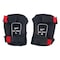 Milwaukee Tool Performance Knee Pad, Hard Shell, Plastic Pad, Fabric Cap, Buckle Closure, 2 Straps, Black/Red 48-73-6030 - alternate 1