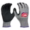 Milwaukee Tool Cut Protection Dipped Gloves, Cut Level A7 , Dipped , Nitrile , Rough , Medium 1 PR 48-73-7011 - alternate 1