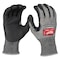 Milwaukee Tool Knit Gloves, Cut Level A4 , Dipped , Nitrile , Rough , Medium 1 PR 48-73-7141 - alternate 1