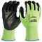 Milwaukee Tool High Visibility Cut Level 2 Polyurethane Dipped Gloves - S, PR 48-73-8920 - alternate 1