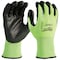 Milwaukee Tool High Visibility Cut Level 3 Polyurethane Dipped Gloves - XXL, PR 48-73-8934 - alternate 1