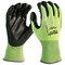 Milwaukee Tool High Visibility Cut Level 4 Polyurethane Dipped Gloves - M, PR 48-73-8941 - alternate 1