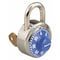 Master Lock Combination Padlock, V660 Control Key, Hardened Steel, Stainless Steel 1525BLU - alternate 2