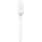 Zoro Select Disposable Fork, White, Plastic, PK1000, Pack Count: 1, 000 BWKFORKHWPPWH - alternate 2