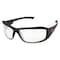 Edge Eyewear Brazeau Torque, Safety Glasses, Anti-Fog, Anti-Static & Anti-Scratch, Clear Lens, Black/Red Frame XB131VS - alternate 1