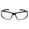 Edge Eyewear Brazeau Torque, Safety Glasses, Anti-Fog, Anti-Static & Anti-Scratch, Clear Lens, Black/Red Frame XB131VS - alternate 2
