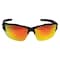 Edge Eyewear Khor G2, Safety Glasses, Anti-Scratch, Aqua Precision Red Mirror Lens, Black Frame, Half-Frame SDKAP119-G2 - alternate 3