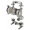 Aro Double Diaphragm Pump, Stainless steel, Air Operated, Santoprene, 54 gpm GPM 225 Degrees F SD10S-CSS-SMM-B00 - alternate 2