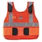 Ergodyne Cooling Vest, Cotton, Cold Pack Inserts, Up to 4 hr Max Cooling Time, Hook-and-Loop Closure, Orange 6215HV - alternate 1