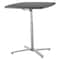 National Public Seating Square Bistro Table, 36" W, 36" L, 30 to 42" H, HDPE Blow Molded Plastic Top, Charcoal CTT3042 - alternate 2
