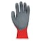 Mcr Safety Coated Gloves, Latex, Crinkle, Palm, 0 Abrasion Level, Red, 2XL (11) 1 PR N9680XXL - alternate 3
