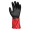Mcr Safety PredaStretch Chemical Resistant Gloves, Nitrile, PVC, 12 in L, Not Rated, Black, Red, XL, 12 PK MG9648XL - alternate 3
