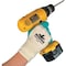 Mcr Safety Coated Gloves, Nitrile, Smooth, 3/4 Dip, 0 Abrasion Level, White/Green, M 1 PR 9790M - alternate 2