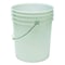 Zoro Select 5 gal Open Head Round Pail, White, HDPE, 90 mil ROP2150-NM - alternate 1