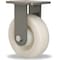 Hamilton Plte Caster, Rgd, Nylon, 6 in., 1000 lb, Whte R-WH-6WNB - alternate 1