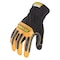 Ironclad Performance Wear Mechanics Gloves, Leather, Shirred Slip-On Cuff, Wing Thumb, Full Finger, Black/Tan, 3XL, 1 PR RWG2-07-XXXL - alternate 1