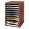 Safco Vertical Desktop Organizer, Cherry, 15 lb. 9419CY - alternate 1
