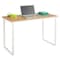 Safco Standing Desk Stand-Up Workstation, Laminated Wood, Beech/White 1943BHWH - alternate 1
