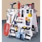 Triton Products 36-3/4 In. L x 39-1/4 In. H x 21-1/4 In. W Aluminum Frame Tool Cart 56 pc. LocHook Asst 4 Hanging Bins LBC-18H - alternate 2