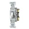 Hubbell Wiring Device-Kellems Toggle Wall Switch, 1 Pole, 1 hp, 20 A, 14 AWG to 10 AWG, 120/277V AC, Screw Terminals, White CSB120W - alternate 1