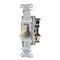 Hubbell Wiring Device-Kellems Wall Switch, 20A, Ivory, 1 HP, 3-Way Switch CSB320I - alternate 1