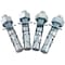 Vestil Wedge Anchor, 3/4" Dia., 4-1/4" L, Steel Zinc Plated, 4 PK AS-344-4PK - alternate 2