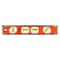 Johnson Level & Tool Torpedo Level, Aluminum, 12"L, 4 Vials 1435-1200 - alternate 1