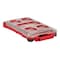Milwaukee Tool PACKOUT Tool Case, 5 Compartments, 9-3/4 in W x 15-1/4 in D x 2-1/2 in H, Red, Plastic 48-22-8436 - alternate 1