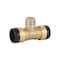 Sharkbite Tee, Brass, Push-Fit15/8", 3/4", 11/4" UXL08353522 - alternate 4