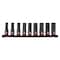 Milwaukee Tool 9 pc. SHOCKWAVE Impact Duty 1/2 in. Drive Metric Deep Well 6 Point Socket Set 49-66-7032 - alternate 1