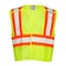 Kishigo Large Class 2 Breakaway High Visibility Vest, Lime 1174-L - alternate 1