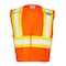 Kishigo Large Class 2 Breakaway High Visibility Vest, Orange 1176-L - alternate 1