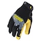 Ironclad Performance Wear Command(TM) Mechanics Touchscreen Gloves, Goatskin Leather Palm, Polyester Back, M, Black/Gold IEX-MPLG-03-M - alternate 1