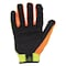 Ironclad Performance Wear Command(TM) Hi-Vis Mechanics Touchscreen Gloves, Nylon Palm, Polyester Back, S, Orange/Yellow IEX-HVP-02-S - alternate 2